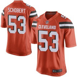 Game Men's Joe Schobert Orange Alternate Jersey - #53 Football Cleveland Browns