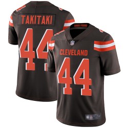 Limited Youth Sione Takitaki Brown Home Jersey - #44 Football Cleveland Browns Vapor Untouchable