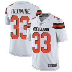 Limited Youth Sheldrick Redwine White Road Jersey - #33 Football Cleveland Browns Vapor Untouchable