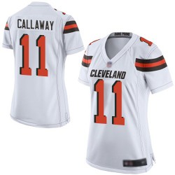 Game Women's Antonio Callaway White Road Jersey - #11 Football Cleveland Browns
