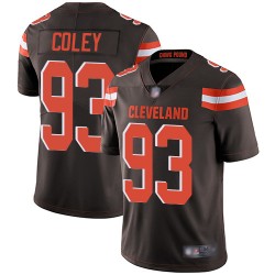 Limited Youth Trevon Coley Brown Home Jersey - #93 Football Cleveland Browns Vapor Untouchable