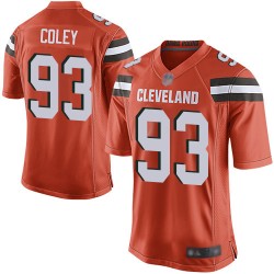 Game Men's Trevon Coley Orange Alternate Jersey - #93 Football Cleveland Browns