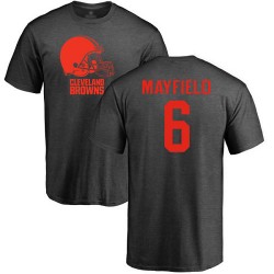 Baker Mayfield Ash One Color - #6 Football Cleveland Browns T-Shirt