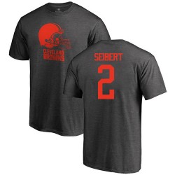 Austin Seibert Ash One Color - #2 Football Cleveland Browns T-Shirt