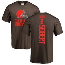 Austin Seibert Brown Backer - #2 Football Cleveland Browns T-Shirt