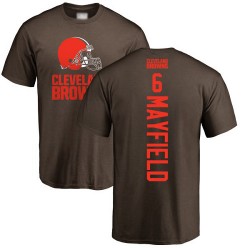 Baker Mayfield Brown Backer - #6 Football Cleveland Browns T-Shirt