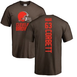 Austin Corbett Brown Backer - #63 Football Cleveland Browns T-Shirt