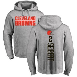 Austin Seibert Ash Backer - #2 Football Cleveland Browns Pullover Hoodie
