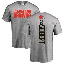 Austin Seibert Ash Backer - #2 Football Cleveland Browns T-Shirt