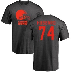 Chris Hubbard Ash One Color - #74 Football Cleveland Browns T-Shirt