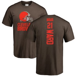 Denzel Ward Brown Backer - #21 Football Cleveland Browns T-Shirt