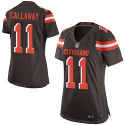 Game Women's Antonio Callaway Brown Home Jersey - #11 Football Cleveland Browns