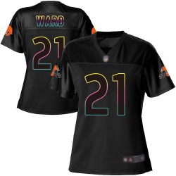 Game Women's Denzel Ward Black Jersey - #21 Football Cleveland Browns Fashion