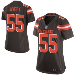 Game Women's Genard Avery Brown Home Jersey - #55 Football Cleveland Browns