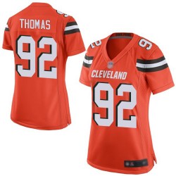 Game Women's Chad Thomas Orange Alternate Jersey - #92 Football Cleveland Browns