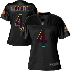 Game Women's Britton Colquitt Black Jersey - #4 Football Cleveland Browns Fashion