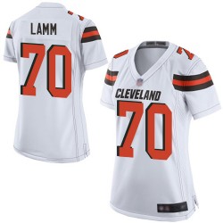 Game Women's Kendall Lamm White Road Jersey - #70 Football Cleveland Browns