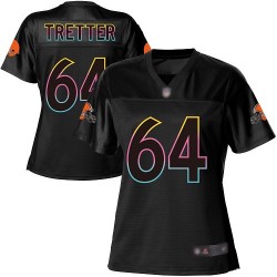 Game Women's JC Tretter Black Jersey - #64 Football Cleveland Browns Fashion
