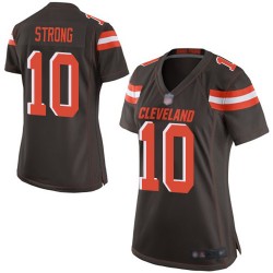 Game Women's Jaelen Strong Brown Home Jersey - #10 Football Cleveland Browns