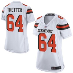 Game Women's JC Tretter White Road Jersey - #64 Football Cleveland Browns