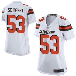 Game Women's Joe Schobert White Road Jersey - #53 Football Cleveland Browns