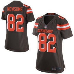 Game Women's Ozzie Newsome Brown Home Jersey - #82 Football Cleveland Browns