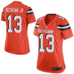 Game Women's Odell Beckham Jr. Orange Alternate Jersey - #13 Football Cleveland Browns