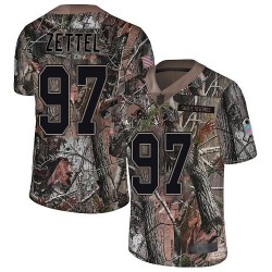 Limited Men's Anthony Zettel Camo Jersey - #97 Football Cleveland Browns Rush Realtree