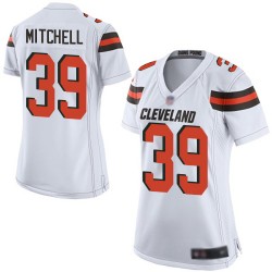 Game Women's Terrance Mitchell White Road Jersey - #39 Football Cleveland Browns
