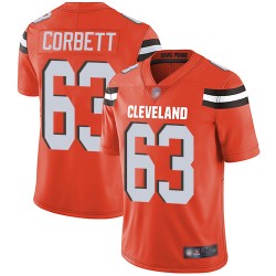 Limited Men's Austin Corbett Orange Alternate Jersey - #63 Football Cleveland Browns Vapor Untouchable