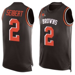 Limited Men's Austin Seibert Brown Jersey - #2 Football Cleveland Browns Player Name & Number Tank Top