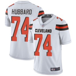 Limited Men's Chris Hubbard White Road Jersey - #74 Football Cleveland Browns Vapor Untouchable