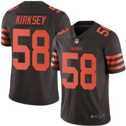 Limited Men's Christian Kirksey Brown Jersey - #58 Football Cleveland Browns Rush Vapor Untouchable
