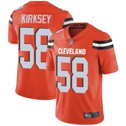 Limited Men's Christian Kirksey Orange Alternate Jersey - #58 Football Cleveland Browns Vapor Untouchable