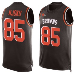 Limited Men's David Njoku Brown Jersey - #85 Football Cleveland Browns Player Name & Number Tank Top