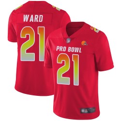 Limited Men's Denzel Ward Red Jersey - #21 Football Cleveland Browns AFC 2019 Pro Bowl