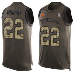Limited Men's Eric Murray Green Jersey - #22 Football Cleveland Browns Salute to Service Tank Top
