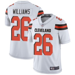 Limited Men's Greedy Williams White Road Jersey - #26 Football Cleveland Browns Vapor Untouchable