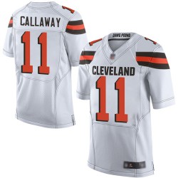 Elite Men's Antonio Callaway White Road Jersey - #11 Football Cleveland Browns